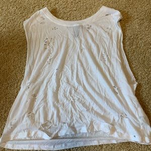 WORN ONCE Distressed muscle tank